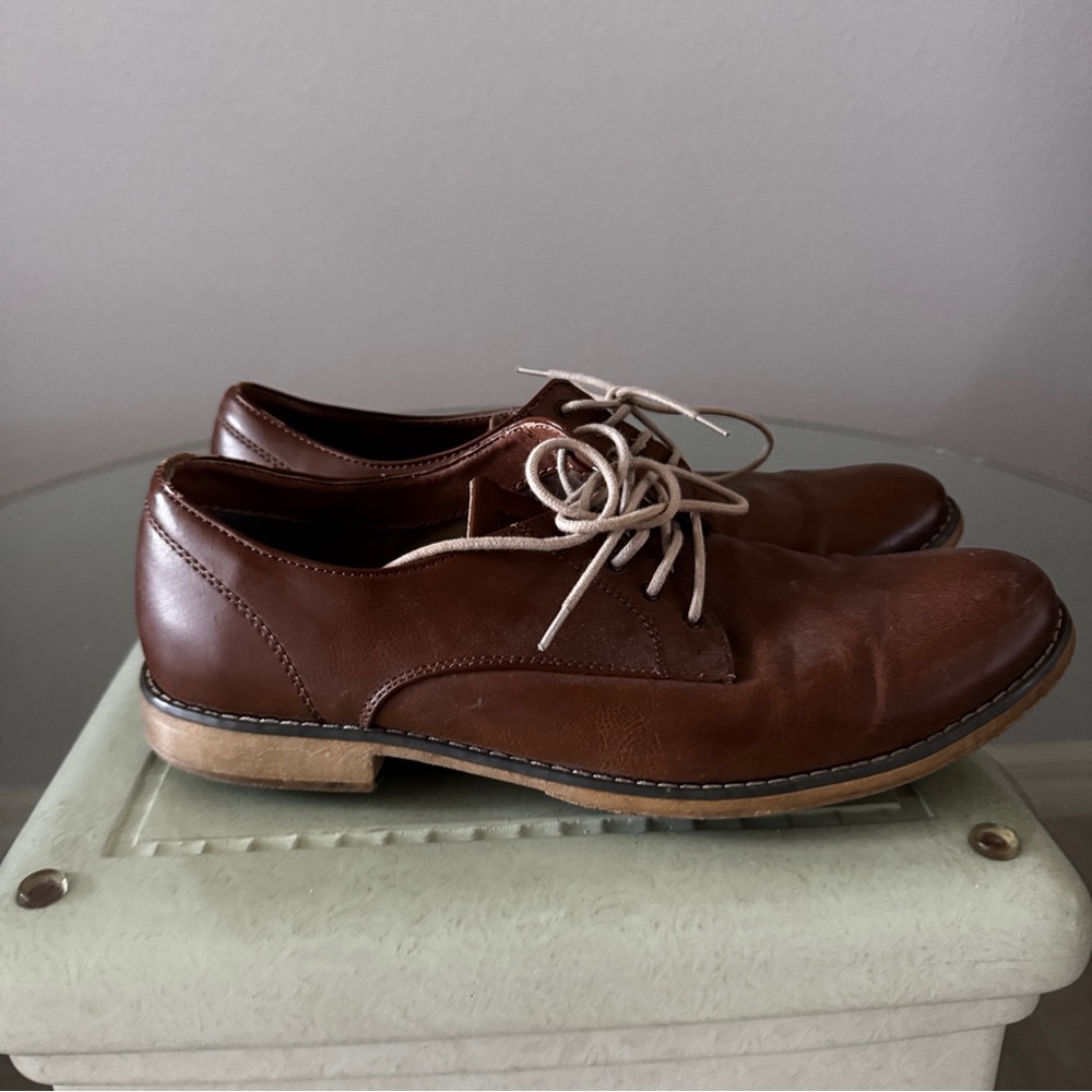 H&M Brown Leather Men's Oxfords
